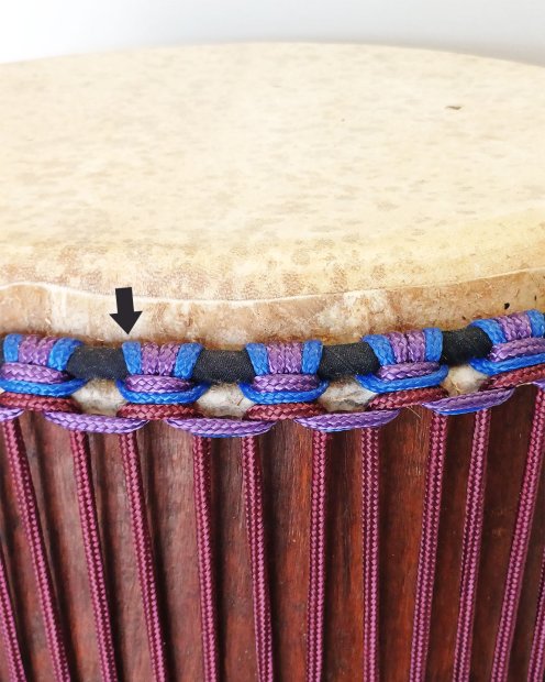 PES hohles Djembe-Seil 5 mm Bleu de France 100 m