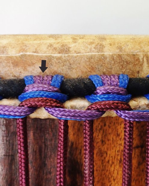 PES hohles Djembe-Seil 5 mm Violett 20 m
