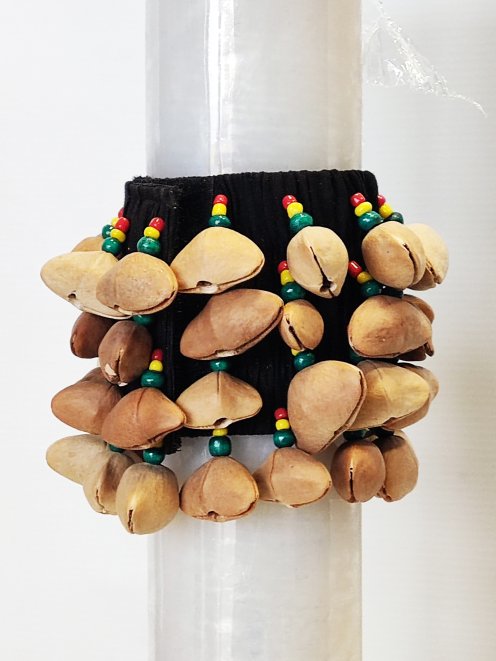 Afrikanische Samenrassel - Kenari Rassel Armband 4 Reihen CRE21L