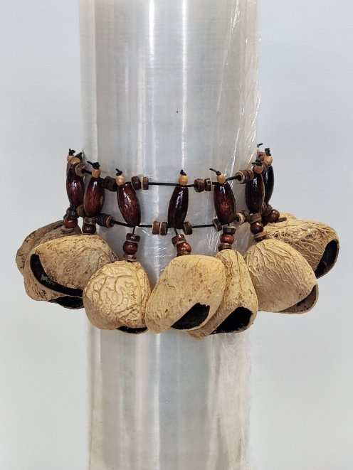 Afrikanische Samenrassel - Pangi Rassel Armband CRE23A