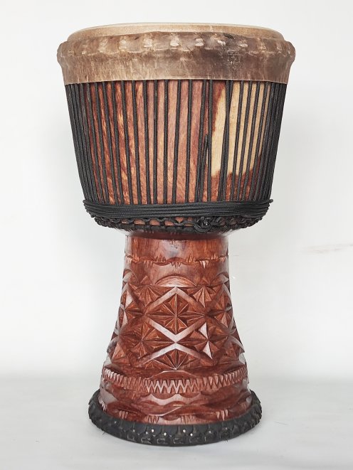 Große Djembe aus Guinea - Oberklasse Djembe Trommel