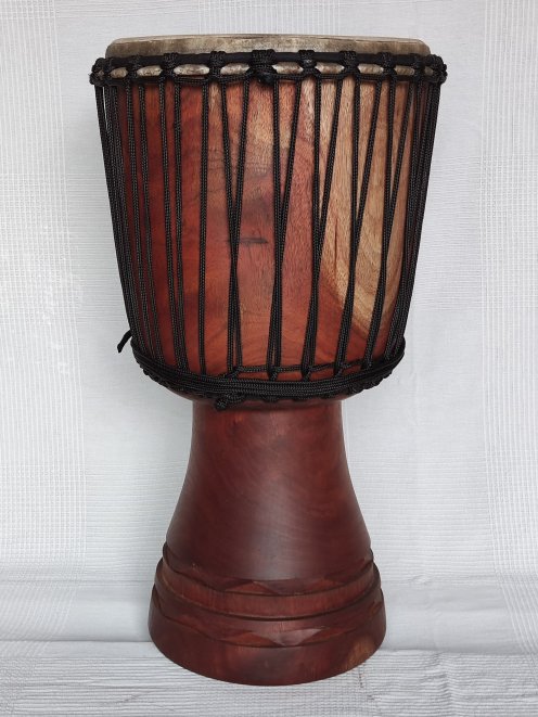 Djembe kaufen - Große Mahagoni Djembe Trommel aus Mali