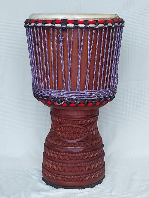 Mahagoni (Djala) Djembe aus Guinea - Oberklasse Djembe