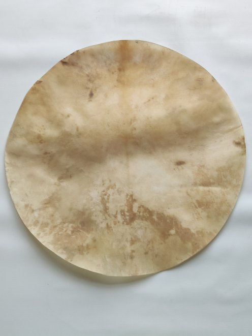 Sehr großes rasiertes Djembe Trommel Percussion Rothirschfell