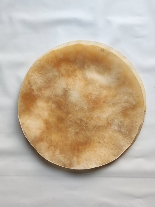 Büffelfell oder sehr sehr dickes Rinderfell ohne Haare für Djembe Trommel