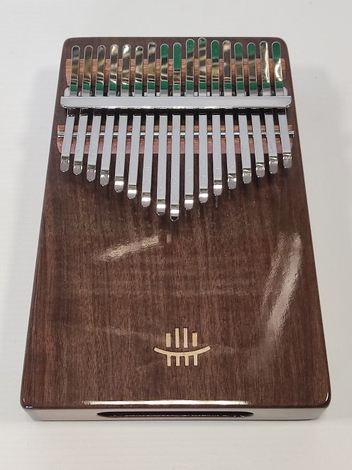 Premium Profi Kalimba 17 Lamellen Walnuß