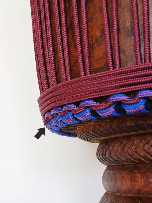 PES hohles Djembe-Seil 5 mm Bleu de France 20 m