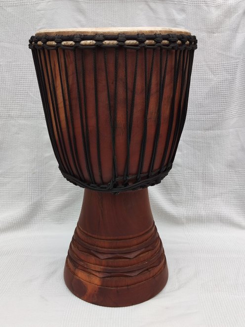 Djembe kaufen - Große Mahagoni Djembe Trommel aus Mali