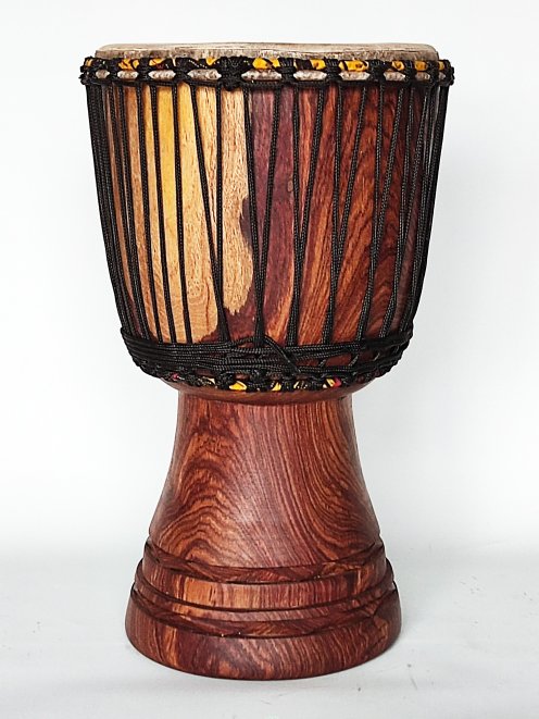 Djembe kaufen - Große Lenke Djembe trommel aus Rosenholz