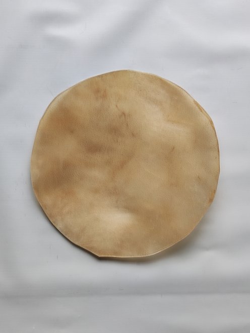 Kleines Büffelfell oder sehr sehr dickes Rinderfell ohne Haare für Djembe Trommel