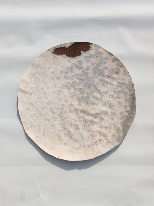 Sehr dünnes Eselfell mit Haar für Djembe Trommel M