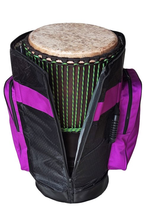 Percussion Africaine Premium Qualität Djembe Tasche XL Violett