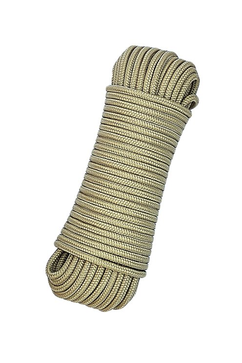 Geflochtenes Tau mit Kern Ø5 mm Beige 20 m - Djembe Trommel Seil