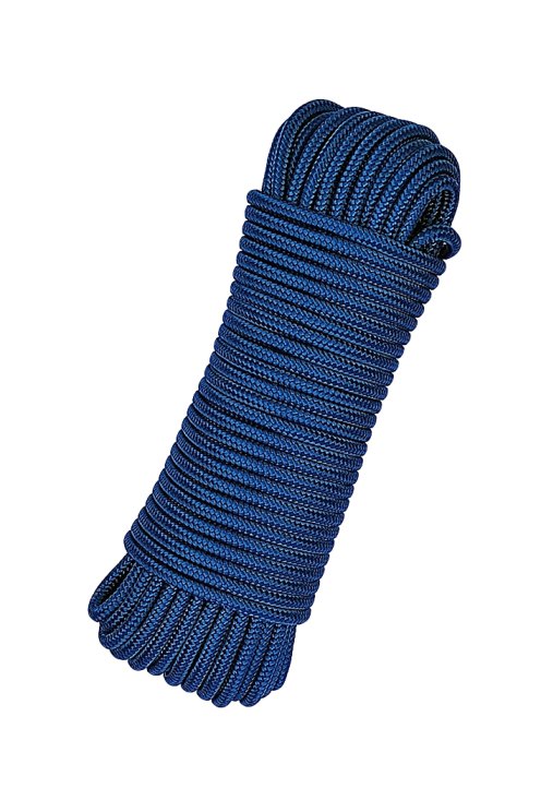 Geflochtenes Tau mit Kern Ø5 mm Königsblau 20 m - Djembe Trommel Seil