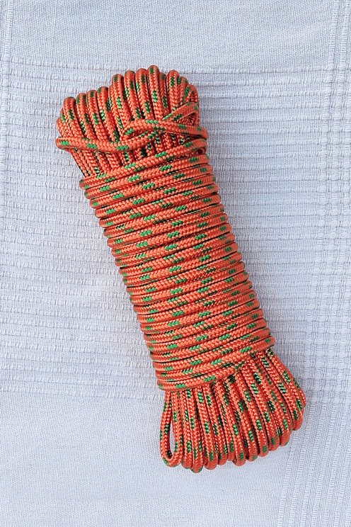 PES verstärktes Djembe Trommel Seil 5 mm Kupfer / Grün 20 m
