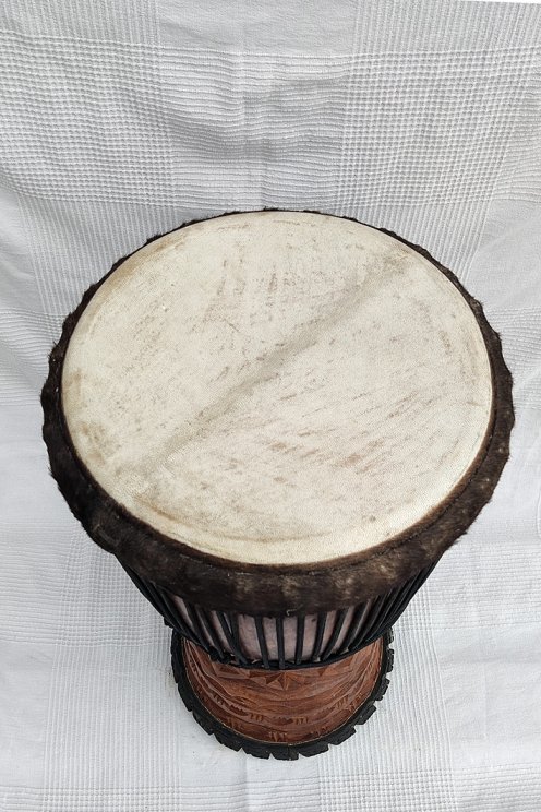 Große Djembe aus Guinea - Oberklasse Djembe Trommel