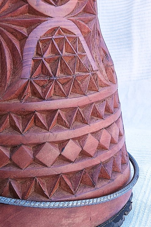 Mahagoni (Djala) Djembe Korpus aus Guinea - Oberklasse Djembe