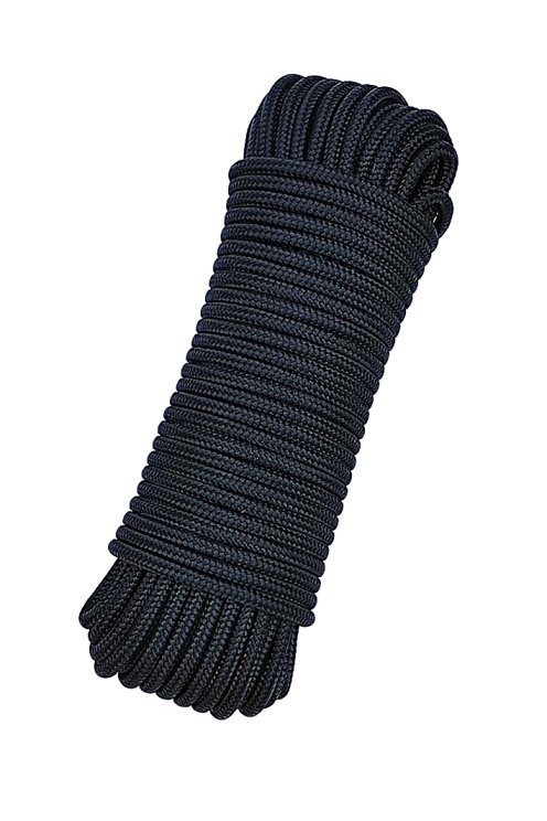 Geflochtenes Tau mit Kern Ø5 mm Dunkelblau 20 m - Djembe Trommel Seil