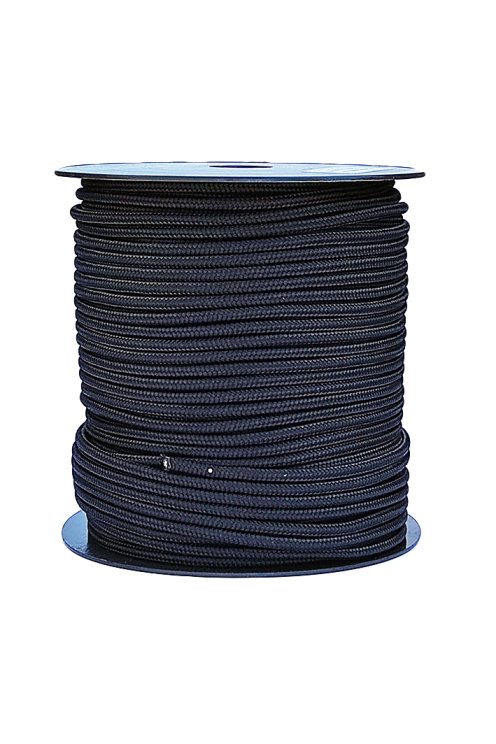 Geflochtenes Tau mit Kern Ø5 mm Dunkelblau 100 m - Djembe Trommel Seil