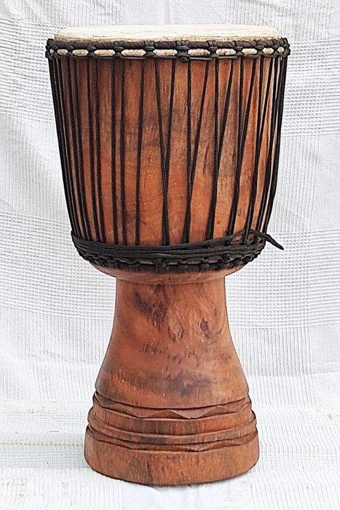 Djembe kaufen - Große Mahagoni Djembe Trommel aus Mali
