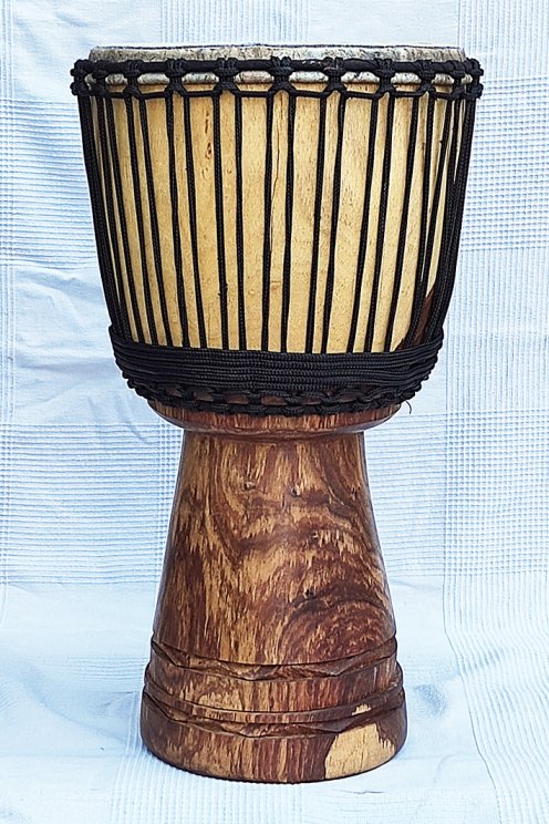 Djembe kaufen - Große Lenke Djembe trommel aus Rosenholz