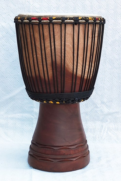 Djembe kaufen - Große Mahagoni Djembe Trommel aus Mali