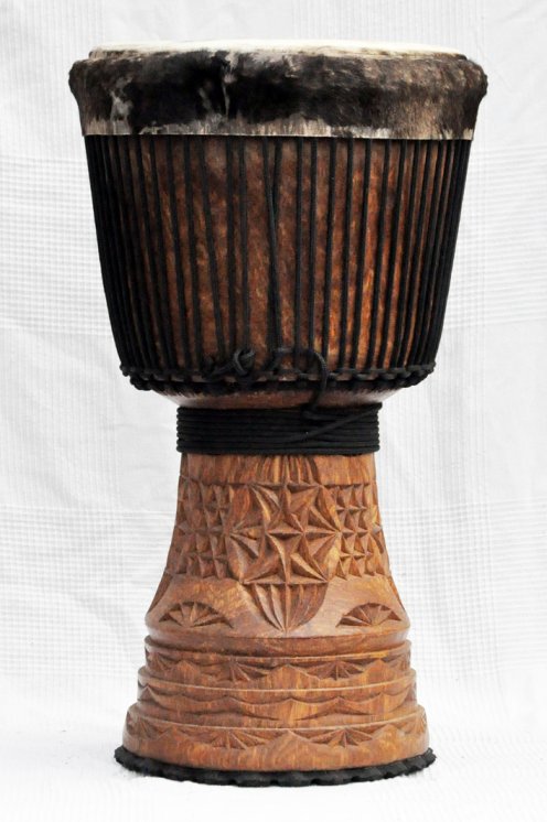 Große Djembe aus Guinea - Oberklasse Djembe Trommel