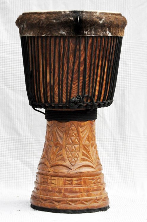 Große Djembe aus Guinea - Oberklasse Djembe Trommel