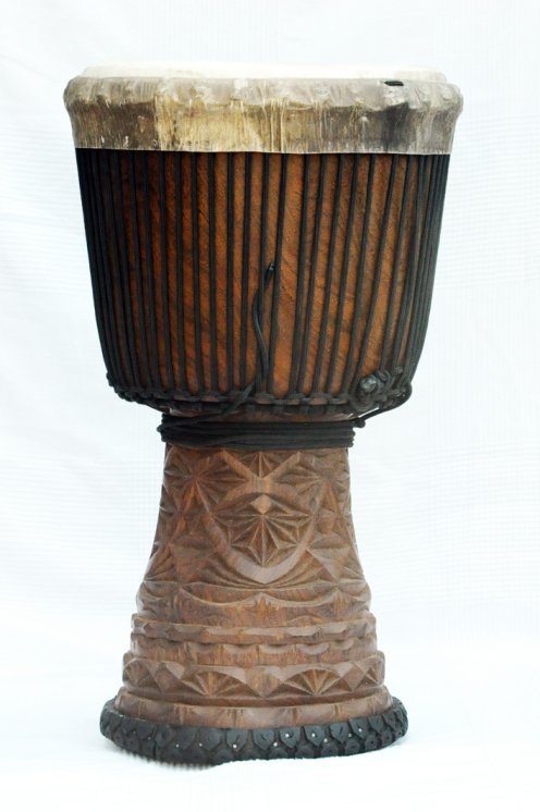 Große Djembe aus Guinea - Oberklasse Djembe Trommel
