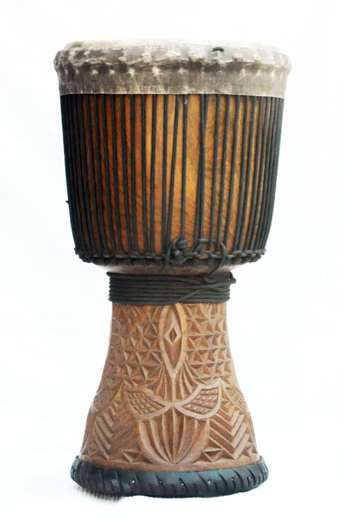 Große Djembe aus Guinea - Oberklasse Djembe Trommel