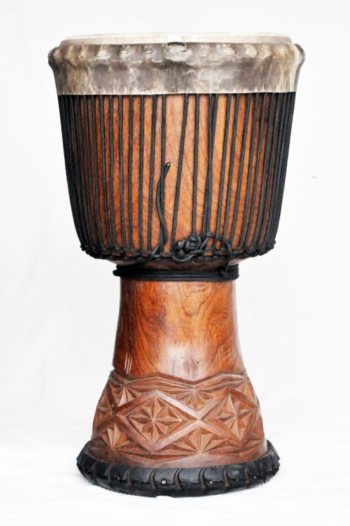 Große Djembe aus Guinea - Oberklasse Djembe Trommel