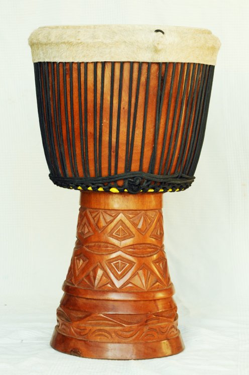 Große Djembe aus Guinea - Oberklasse Djembe Trommel