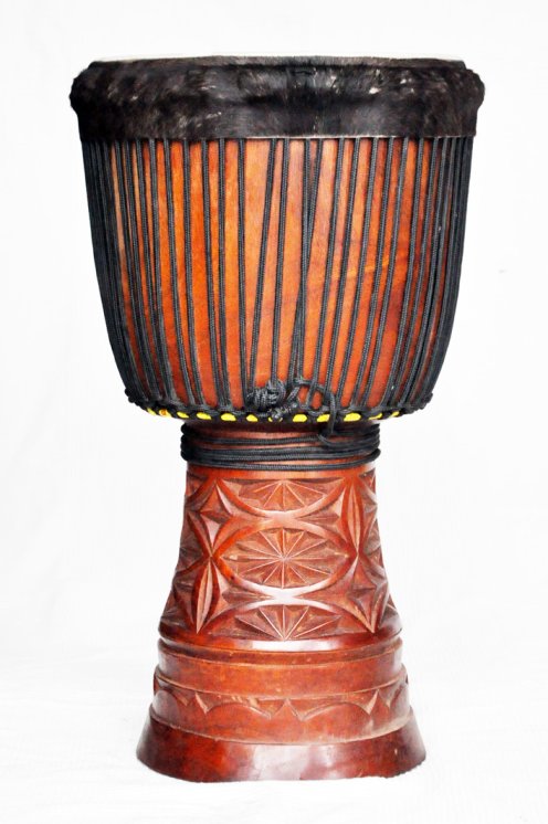 Große Djembe aus Guinea - Oberklasse Djembe Trommel