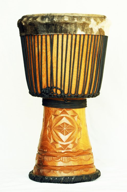 Große Djembe aus Guinea - Oberklasse Djembe Trommel