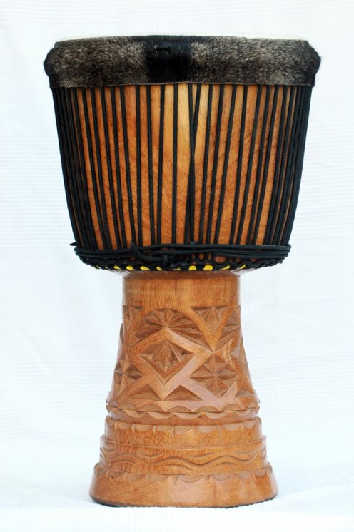 Große Djembe aus Guinea - Oberklasse Djembe Trommel