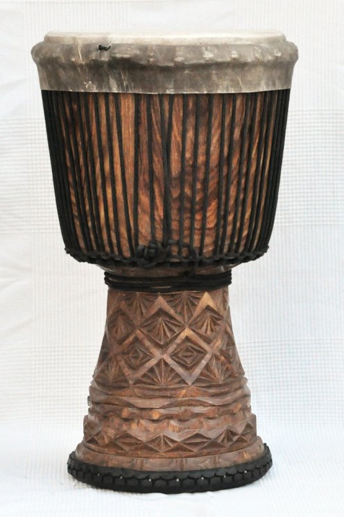 Große Djembe aus Guinea - Oberklasse Djembe Trommel