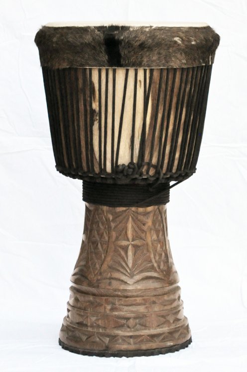 Große Djembe aus Guinea - Oberklasse Djembe Trommel
