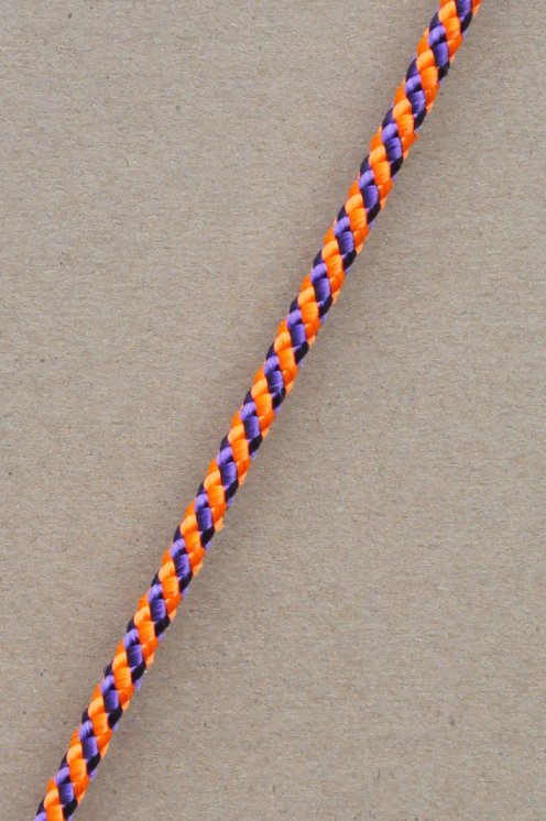 Ø5 mm Djembe Tau (Helix, neonorange / violett, 100 m) - Seil für Djembe Trommel