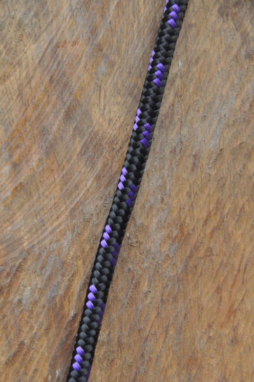 Ø6 mm schwarzes / violettes vorgerecktes Tau für Djembe Trommel - Djembe Seil