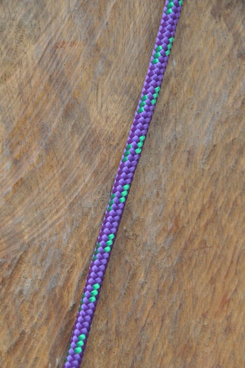 Ø5 mm violettes / grün vorgerecktes Tau für Djembe Trommel - Djembe Seil