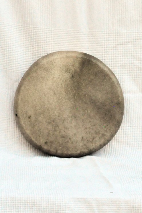 Schamanische Ritualtrommel (Schamanentrommel) mit Rothirschfell