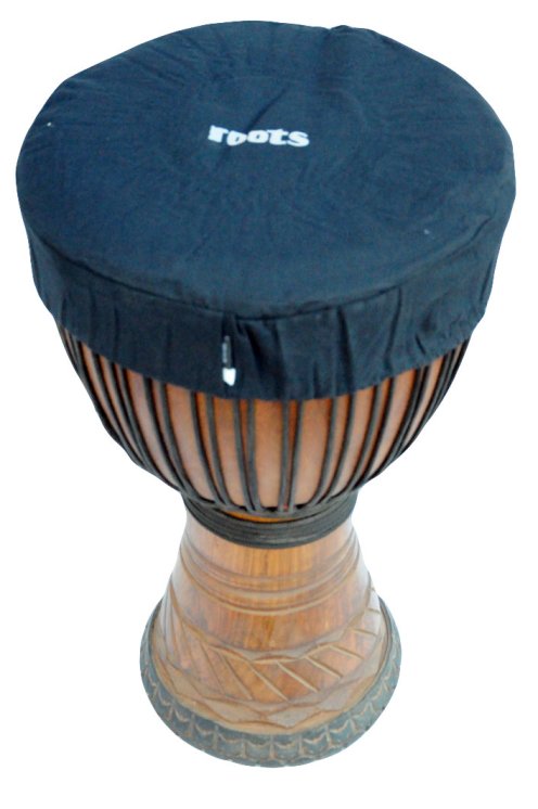Roots Percussions Djembe-Schutzhaube Baumwolle XL Schwarz