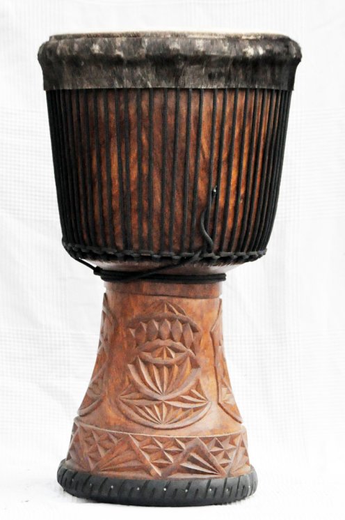 Große Djembe aus Guinea - Oberklasse Djembe Trommel