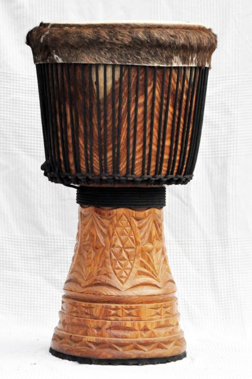 Große Djembe aus Guinea - Oberklasse Djembe Trommel