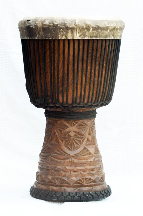 Große Djembe aus Guinea - Oberklasse Djembe Trommel