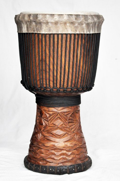 Große Djembe aus Guinea - Oberklasse Djembe Trommel