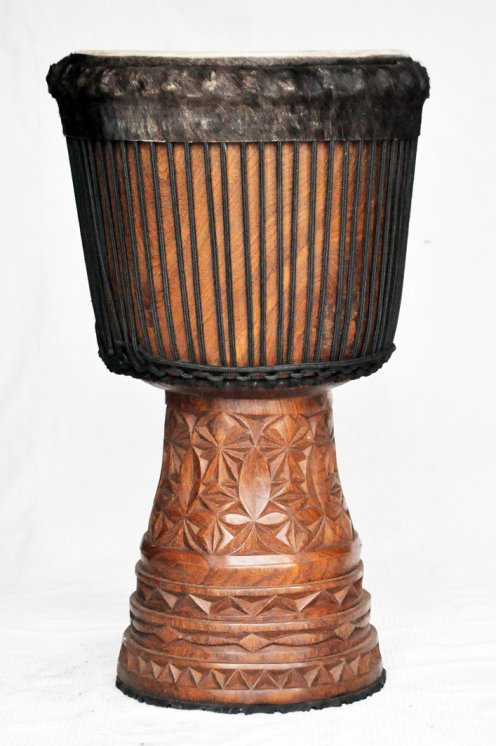 Große Djembe aus Guinea - Oberklasse Djembe Trommel