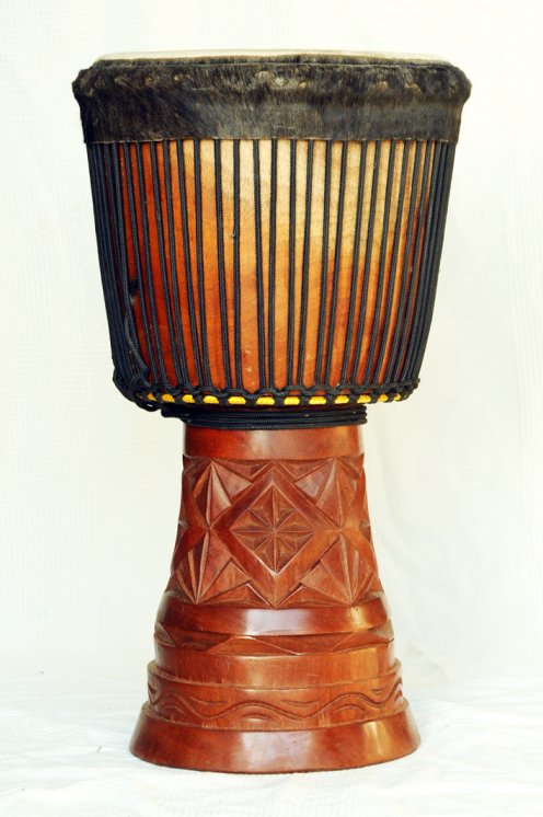 Große Djembe aus Guinea - Oberklasse Djembe Trommel