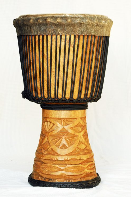 Große Djembe aus Guinea - Oberklasse Djembe Trommel