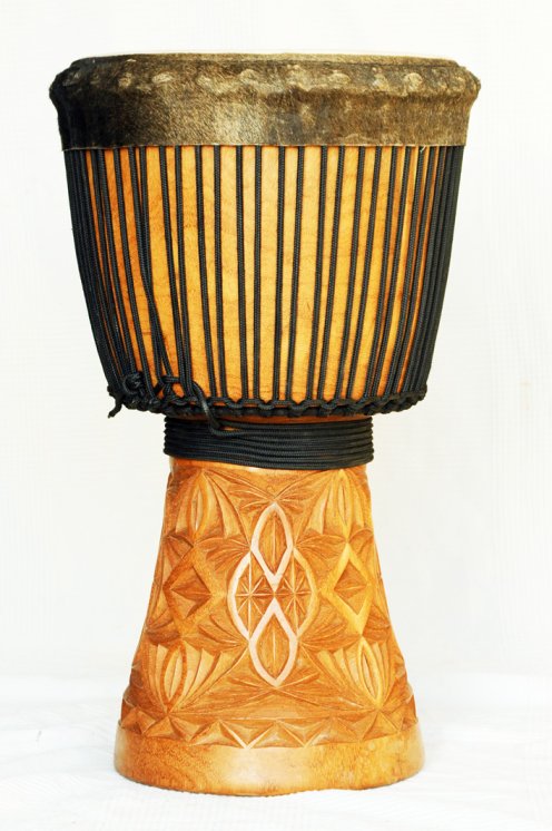 Große Djembe aus Guinea - Oberklasse Djembe Trommel
